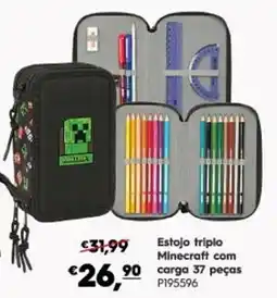 Americana Estojo triplo Minecraft promoção