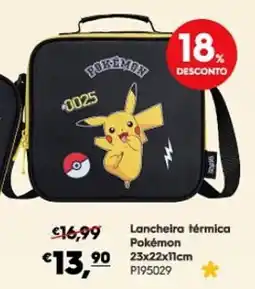 Americana Lancheira térmica Pokémon promoção
