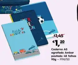 Americana Caderno A5 agrafado Ambar promoção