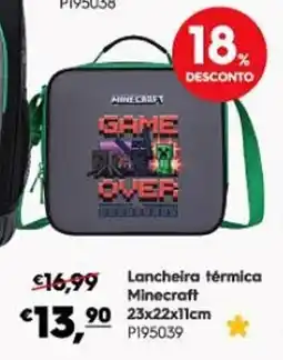 Americana Lancheira térmica Minecraft promoção