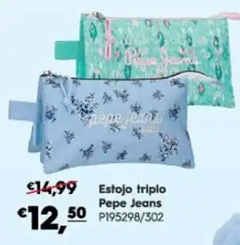 Estojo triplo Pepe Jeans
