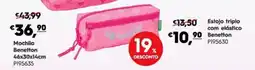 Americana Estojo triplo com elástico Benetton promoção