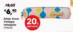Americana Estojo Ancor Vintagey retangular promoção