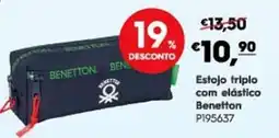 Americana Estojo triplo com elástico Benetton promoção