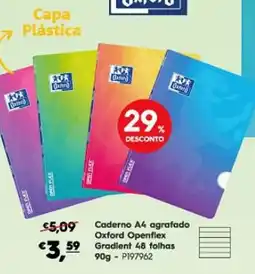 Americana Caderno A4 agrafo Oxford Openflex promoção