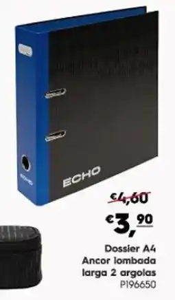 Americana Echo dossier a4 promoção