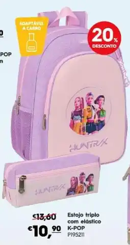 Americana Estojo triplo com elástico K-POP promoção