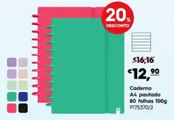 Americana Caderno A4 pautado promoção