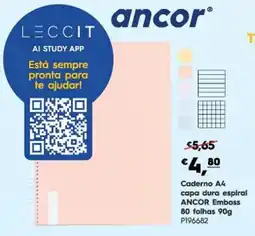 Americana Caderno A4 capa dura espiral ANCOR Emboss promoção