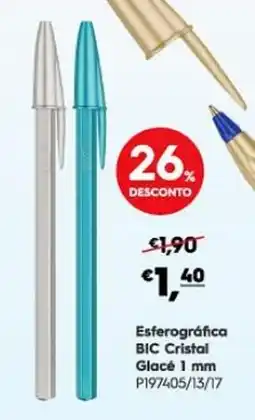 Americana Esfrográfica bic cristal glacé 1 mm promoção