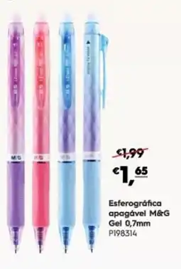 Americana Esferográfica apagável M&G promoção