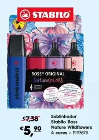 Sublinhador Stabilo Boss Nature Wildflowers