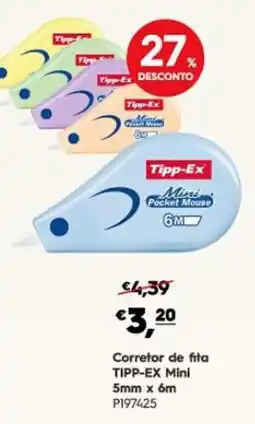 Americana Corretor de fita Tipp-ex mini promoção