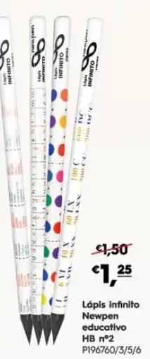 Americana Lápis infinito newpen educativo promoção