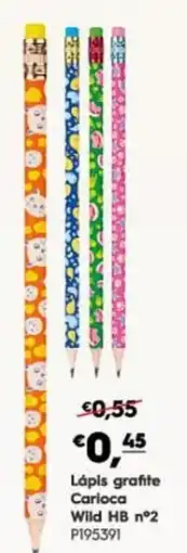 Americana Lápis grafite Carlota Wild HB nº2 promoção