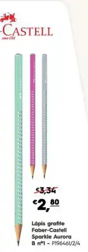 Americana Lápis grafite Faber-Castell Sparkle Aurora promoção