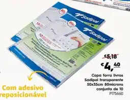 Americana Capa forra livros Sadipal transparente promoção