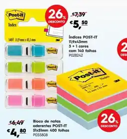 Americana Índices post-it promoção