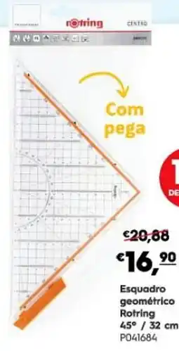 Americana Esquadro geométrico Rotring 45° promoção