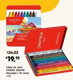 Americana Lápis de cera caran d'ache neocolor i 10 cores promoção