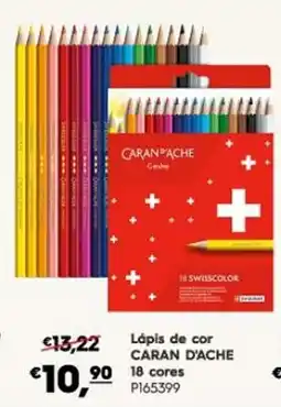 Americana Lápis de cor caran d'ache 18 cores promoção