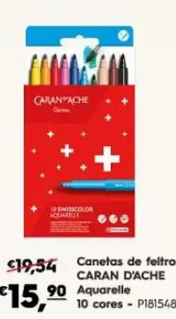 Americana Canetas de feltro caran d'ache aquarelle promoção