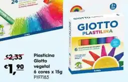 Americana Plasticina Giotto vegetal promoção