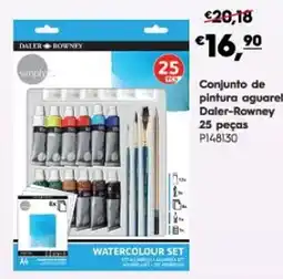 Americana Conjunto de pintura aguarel Daler-Rowney promoção