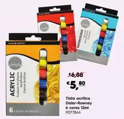 Americana Tinta acrílica Daler-Rowney promoção