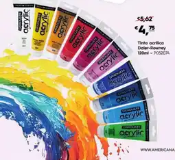 Americana Tinta acrílica Daler-Rowney promoção