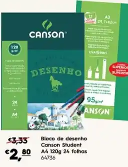 Americana Bloco de desenho Canson Student promoção