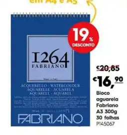 Americana Bloco aguarela Fabriano promoção