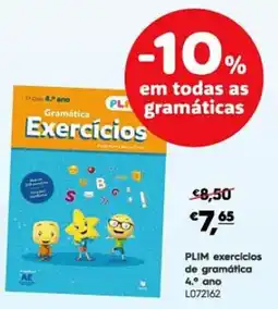 Americana Plim exercícios de gramática 4.º ano promoção
