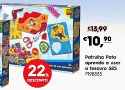 Americana Patrulha Pata aprendo a usar a tesoura SES promoção