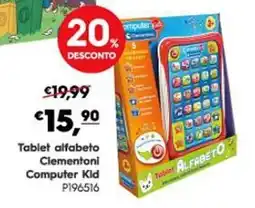 Americana Tablet alfabeto Clementoni Computer Kid promoção