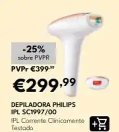 Radio Popular Philips - depiladora ipl sc1997/00 promoção
