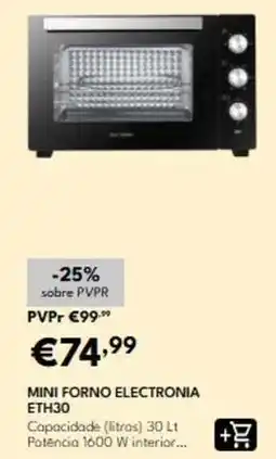 Radio Popular Electronia - mini forno eth30 promoção