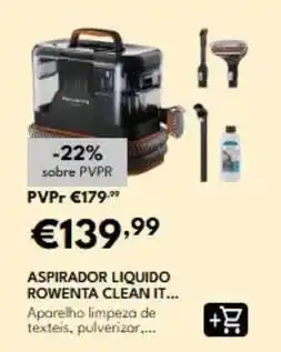 Radio Popular Rowenta - aspirador liquido clean it promoção