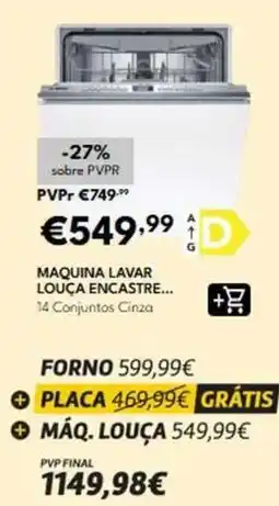 Radio Popular Maquina lavar louca encastre promoção