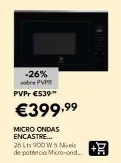 Radio Popular Micro ondas encastre promoção