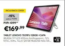 Radio Popular Lenovo - tablet tb31fu 128gb +capa promoção
