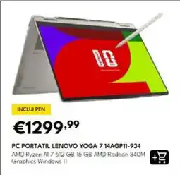 Radio Popular Lenovo - pc portatil yoga 7 14ag11-934 promoção