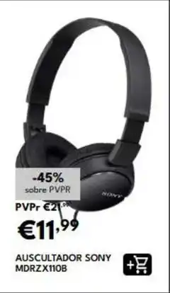 Radio Popular Sony - auscultador mdrzx110b promoção