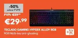 Radio Popular Hyperx - teclado gaming alloy rgb promoção