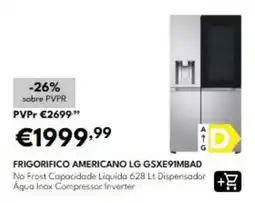 Radio Popular Frigorifico americano lg gsxe91mbad promoção