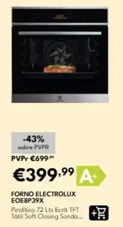 Radio Popular Forno electrolux eoe8p39x promoção