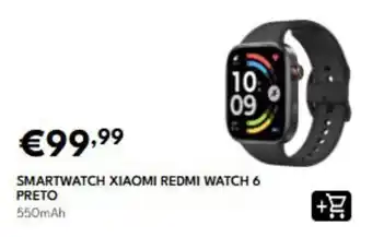 Smartwatch xiaomi redmi watch 6 preto