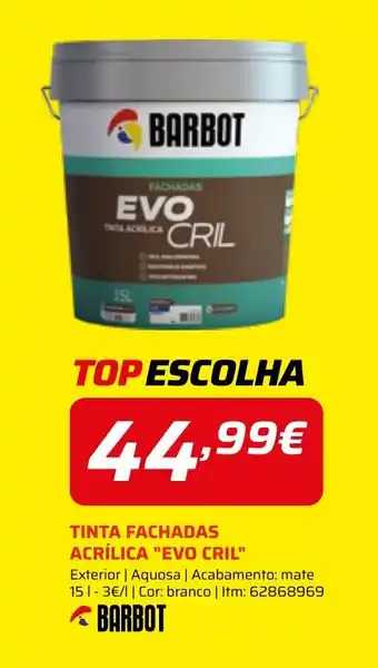 Tinta fachadas acrílica "evo cril"