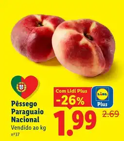Lidl Pêssego Paraguaio Nacional promoção
