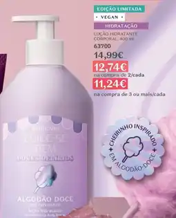 O Boticário Loção hidratante corporal, promoção